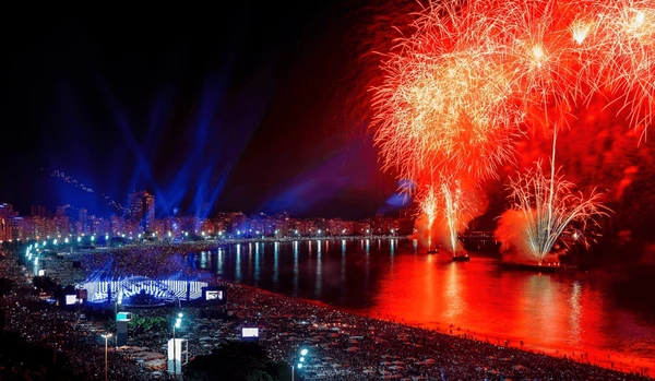 Copacabana Beach Fireworks